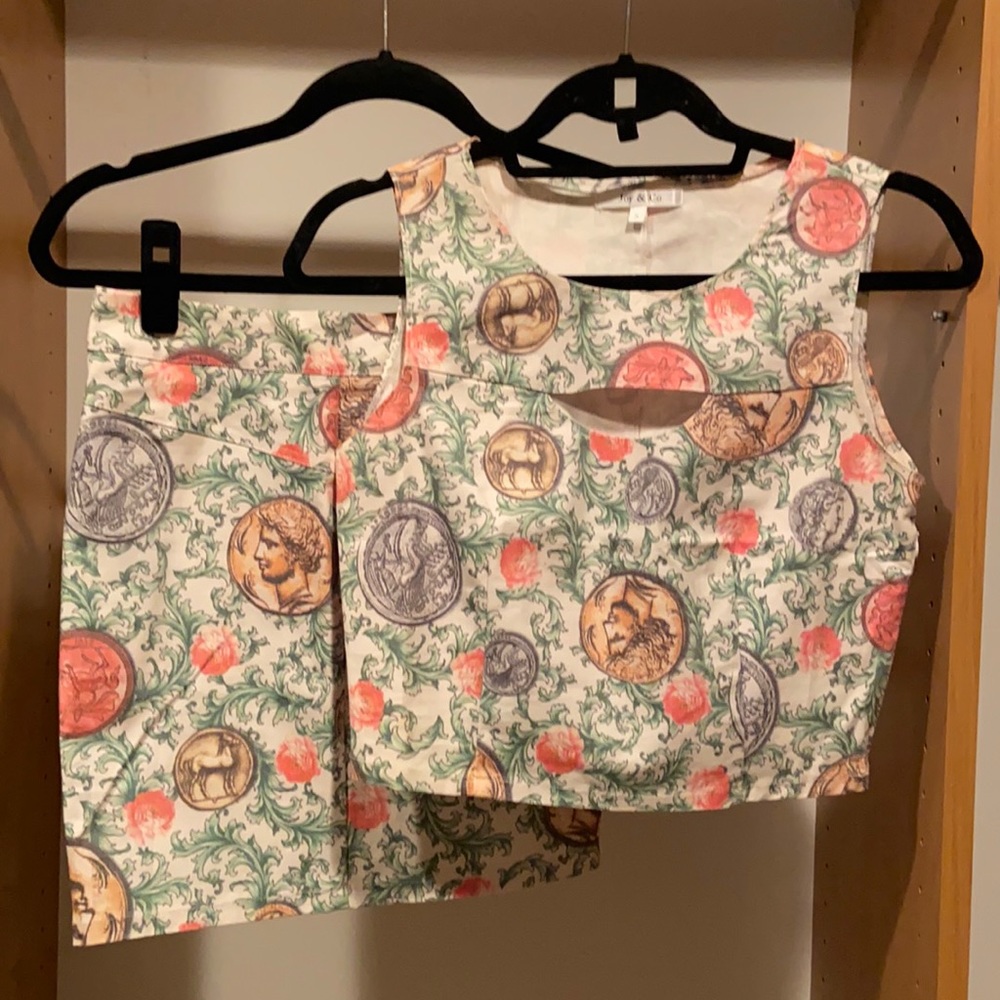 Matching Crop Top + Mini by Joy & Co.